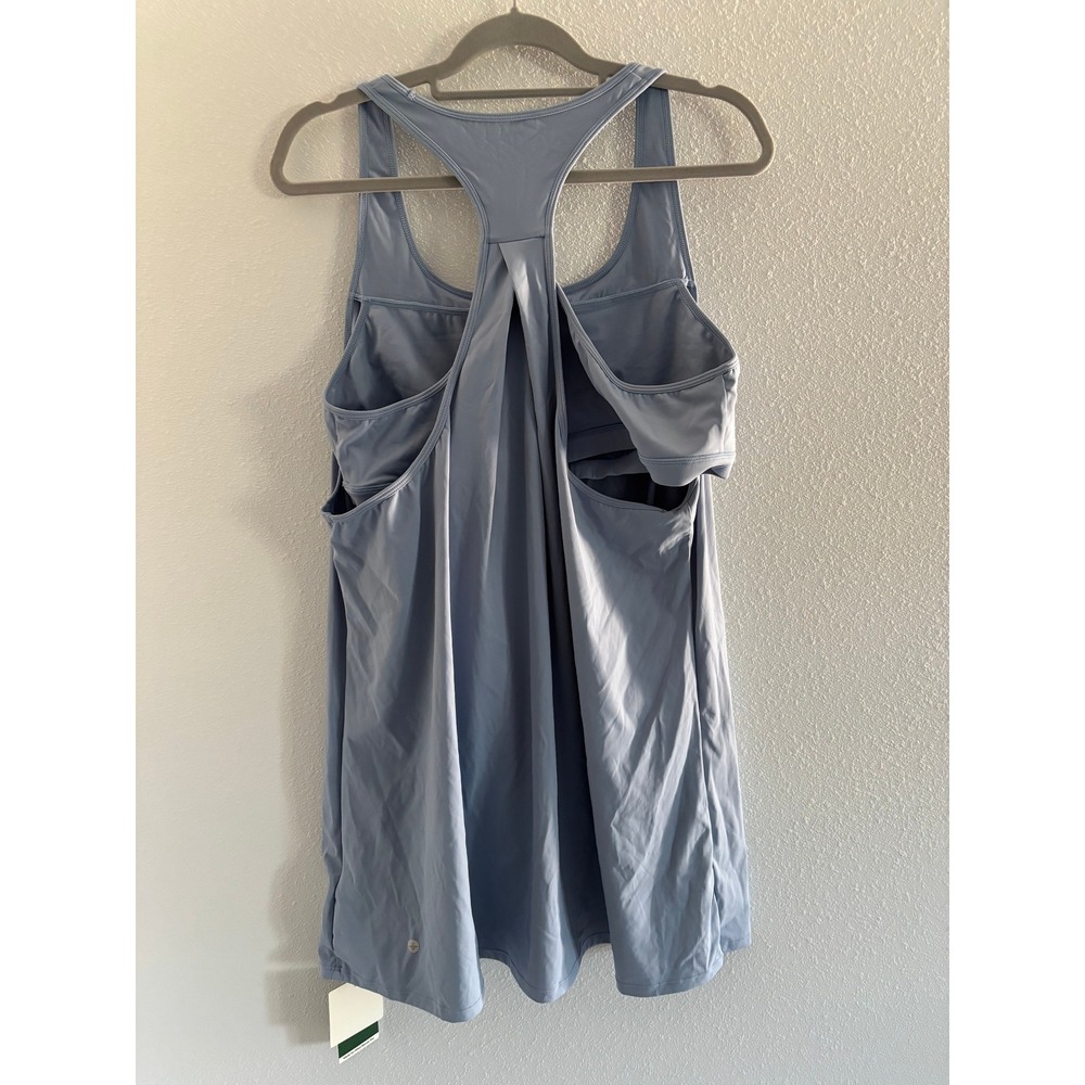 Halara U Neck Dress Womens XL Blue Cut Out Flowy Sporty Quick Dry Outdoor - Picture 4 of 6